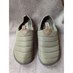 Ozark Trail Mens Size 8 Olive Green Quilted Puffer Slipper Shoes